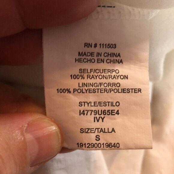 Lily Rose Cold Shoulder Embroidered White Dress - Picture 12 of 12